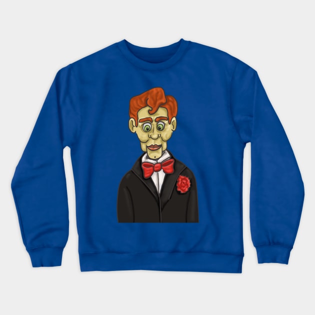 Here's Slappy- No background Crewneck Sweatshirt by tesiamarieart